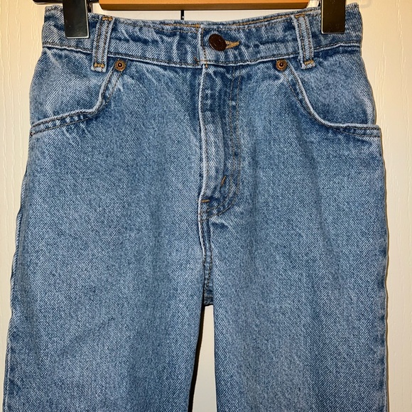 Vintage 632 Levi’s Orange And White Tab Tapered Jeans - Picture 3 of 10